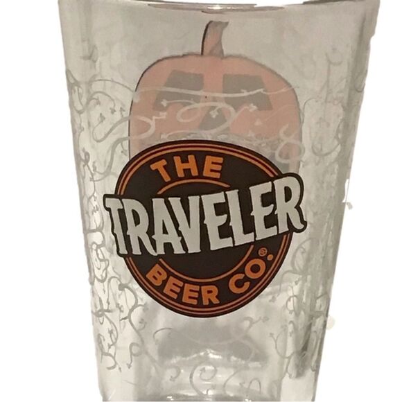 Jack-O Traveler Beer Pumpkin Shandy Pint Glasses - Picture 3 of 5